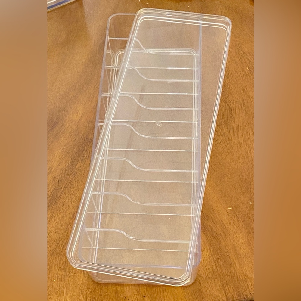 Clear Plastic Makeup Organizer Tray - Transparent Cosmetic Storage